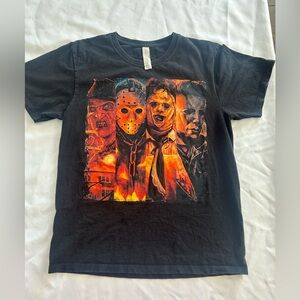 Kids Black Graphic T-Shirt